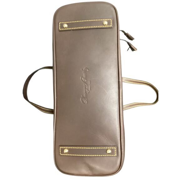 NWT Dooney &Bourke Purse Women’s 1Size Double Strap Tassels Croc Embossed Brown - Picture 5 of 11